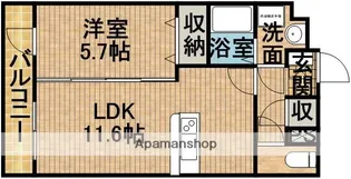 セラヴィー参番館【1階】の間取り