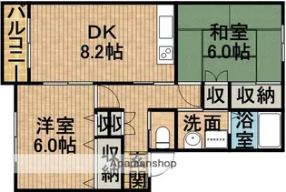 キートスⅠ【2階】の間取り