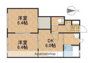 リ・プリマヴェーラⅠA【102号室】の間取り