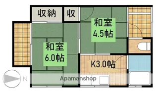 コーポさつき【2階】の間取り