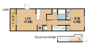 プレシャスストーン【202号室】の間取り