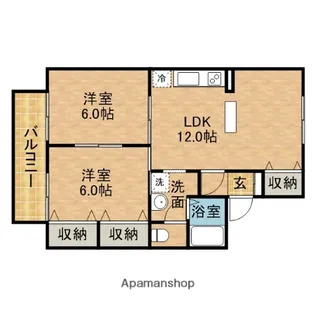 ストリームN A【2階】の間取り