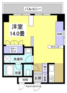 ワルツ元浜【5階】の間取り