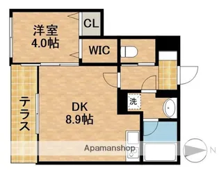 グレイスリー御厨【1階】の間取り