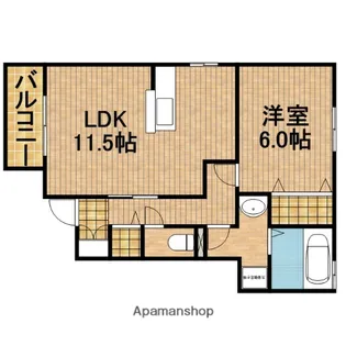 セジュールみのるA【101号室】の間取り