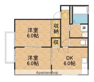 サンメゾン菊川A【2階】の間取り