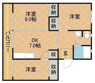 スマイルハイツA【3階】の間取り