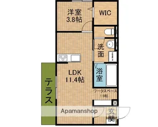 フェリシア【1階】の間取り