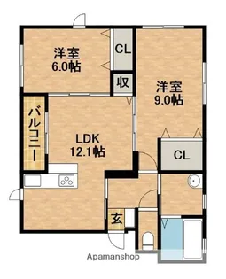 FILL BLANC【1階】の間取り