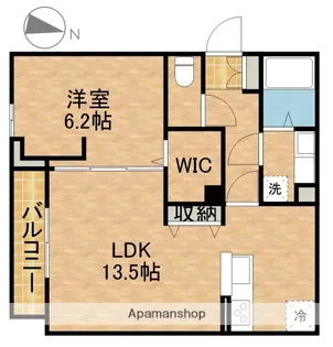 グランベルデⅡ【2階】の間取り