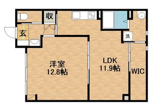 ル・リオン元浜【1階】の間取り