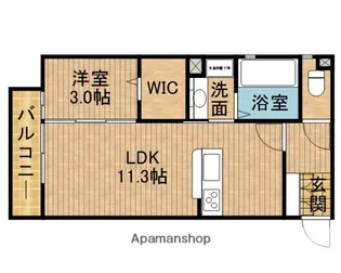 アヴェニール【202号室】の間取り