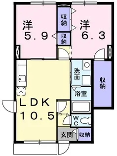 ベリエシティ Ⅰ【1階】の間取り