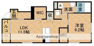 プルメリア【1階】の間取り