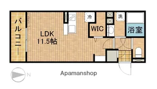 ボンヌ・シャンスB【1階】の間取り