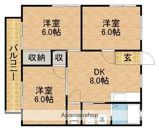エクセランD【1階】の間取り
