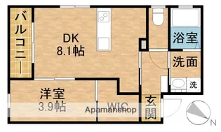 ル・リオンソマリ【1階】の間取り