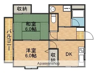 クリーンハイツ大池Ⅲ【201号室】の間取り