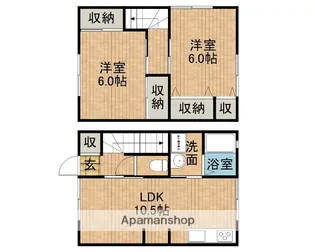 静岡県浜松市中央区恩地町【テラスハウス】の間取り