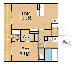 ひより【202号室】の間取り