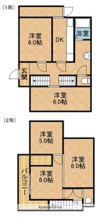 静岡県浜松市中央区布橋1丁目【一戸建】の間取り