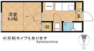シャリエ方丈【101号室】の間取り