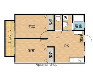 コーポ雪小僧【2階】の間取り