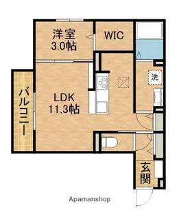 D−HILLS篠ケ瀬【1階】の間取り