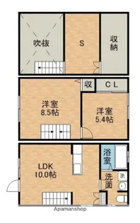 静岡県浜松市中央区萩丘3丁目【一戸建】の間取り