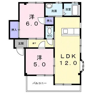 URARAⅡ【2階】の間取り
