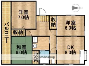 レジデンスコスギA【1階】の間取り
