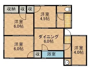 静岡県浜松市中央区四本松町【一戸建】の間取り