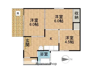 静岡県磐田市二之宮【一戸建】の間取り