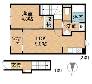 ひまわり【2階】の間取り