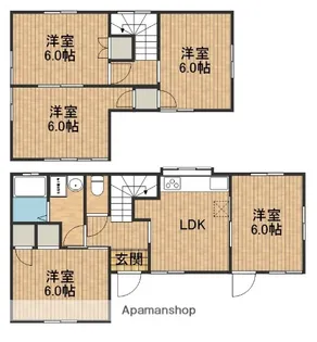 静岡県浜松市中央区楊子町【一戸建】の間取り