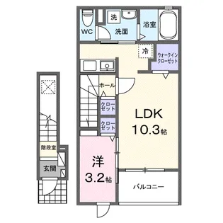 ソレアーデ【2階】の間取り