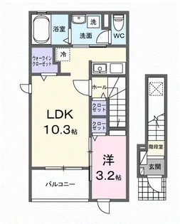 ソレアーデ【2階】の間取り
