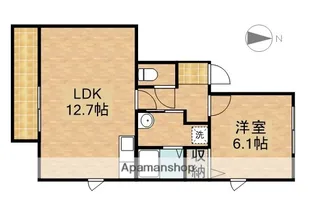 メゾンレグルス【2階】の間取り