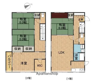 静岡県浜松市中央区和田町【一戸建】の間取り