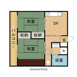 コーポ八坂【101号室】の間取り