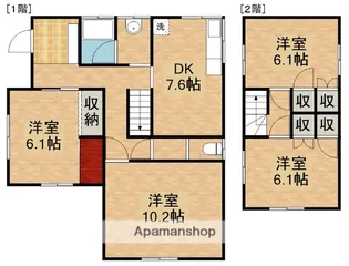 静岡県浜松市浜名区引佐町花平【一戸建】の間取り