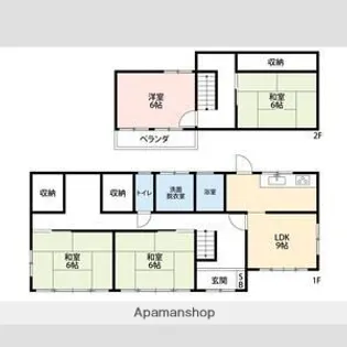 静岡県浜松市中央区舘山寺町【一戸建】の間取り