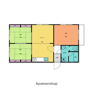 サンポール鴨江【4階】の間取り