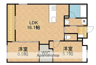 オークセレーノ【4階】の間取り