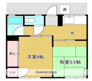 シティハイム101【1階】の間取り
