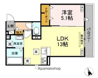 SUN HILLS三組【3階】の間取り