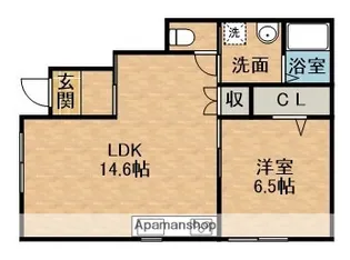 LA VIE舞阪【1B号室】の間取り