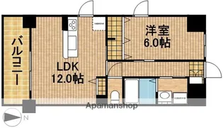 ホワイトアパートメント【5階】の間取り
