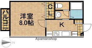 ひくまのハウスB【1階】の間取り