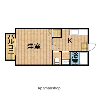 レクリオヒロⅢ【205号室】の間取り